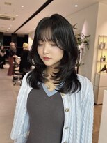 ステア ケース(stair case)&nbsp;韓国ハッシュカットレイヤーカット顔周り前髪カット