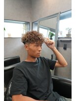 リッチブランドアンドコー 守口店(Rich Brand&Co)&nbsp;スペインカール ハイライトカラー　メンズカット　メンズパーマ
