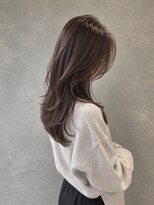 ラベルムバイエーケー(La Belleme by AK)&nbsp;くびれセミロング×シアーアッシュブラウン