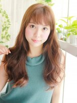ヘアメイク ナル(hair make nalu)&nbsp;オシャレなリバースカールのウェーブスタイル