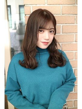 サロンドミルク 原宿(salon de MiLK) 【salon de MiLK 原宿】イルミナ×耳かけアッシュウェーブ