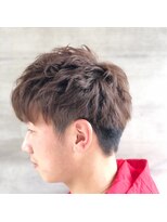 アッシュタカサキ(ash takasaki)&nbsp;サイドパートショート フェザーマッシュサイド