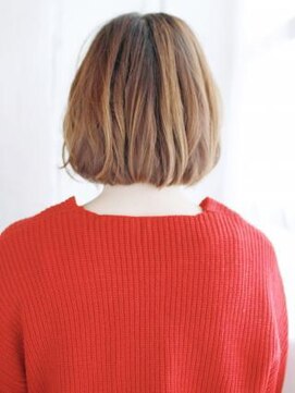 ヘアメイク ナル(hair make nalu) ショートバングのニュアンスカールボブ