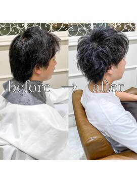 フレーム なんば店(FRAME) ウルフパーマ束感ヘアツイスパツーブロックマッシュウルフ