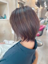 アトリエ エス atelier es HAIRDESIGN&nbsp;ショートボブのその後/丸みシルエット/ショートボブ/くびれヘア