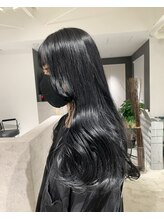 アークヘアービヨンド 柳津店(Arc hair BEYOND) ブルーブラック　くびれレイヤー