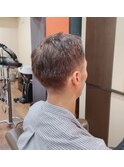 【メンズ】柔らかい印象のブラウンショート