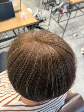 ルルン(Lu-Lun) 【Lu-Lun】 白髪ぼかし 脱白髪染めハイライト × 40代 50代 ボブ