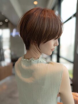 エースハバナ 渋谷(1 HAVANA) ヌーディカラー/前下がりボブ/小顔ヘア/大人ボブ