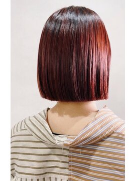 イーフ(iifu.) ラインボブ×レッドオレンジ20代30代40代【iifu.】
