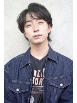 ジョエミバイアンアミ(joemi by Un ami) センターパート ウルフヘア アップバング メンズウルフ マッシュ