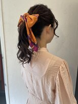 セルカ 新宿(CERCA)&nbsp;ポニーテールスカーフアレンジ［CERCA新宿/新宿西口］