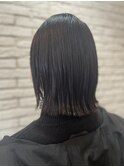切りっぱなしボブ