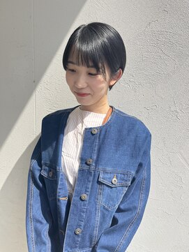 ジュエ ヘアー デザイン(Jue hair design) 黒髪ショートスタイル