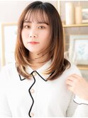 韓国風イヤリングカラーミディアムレイヤーa浦和20代30代40代