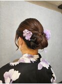 夏ヘアアレンジ 浴衣着付け 和装/夏祭り/お祭り/アップスタイル1
