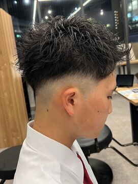 エルマーク 京橋(L-MARK) スパイキーショートザクザクショートアップバングツーブロック