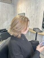 ラフィット 香椎(lafit)&nbsp;ボブレイヤー×ベージュカラー　韓国風大人女性キレイめ