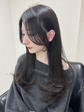 クレム 博多駅店(ChLem) 顔まわりレイヤー 艶カラー 暗髪 韓国風 髪質改善 福岡美容室