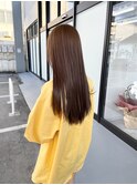 ブリーチ無し透明感カラー