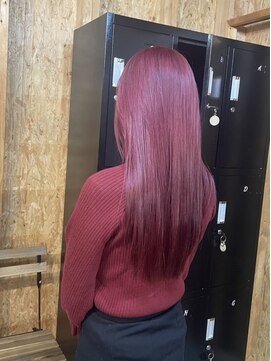 アフターニュース 新潟(afternews) カシスピンク/ダブルカラー/ケアブリーチ/髪質改善/新潟/駅南
