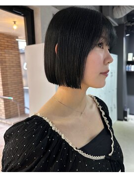 シェノン 心斎橋(CHAINON) ボブ/ミニボブ/切りっぱなしボブ/ワンレン/オリーブ/前髪