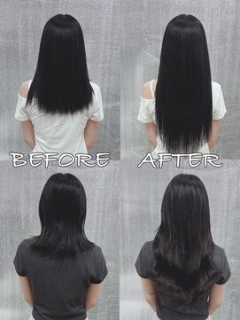 リップ 大阪本店(LIP) 【レミー100%最高級人毛/ロング】シールエクステ60枚+ブリーチ