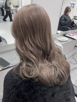 リムレスバイサンク 万代 新潟駅(LIMLESS by cinq) 新潟ミルクティーベージュピンクベージュ顔周りワンホンレイヤー