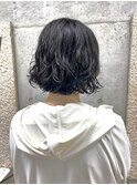 外ハネボブパーマ