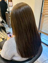 ヘアリゾート粋 トゥジュ 池袋東口店(tujuh)&nbsp;透明感ブラウンアッシュ/レイヤーカット/顔まわりカット