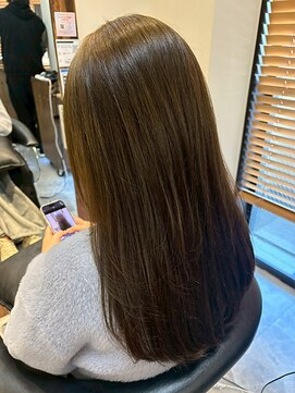 ヘアリゾート粋 トゥジュ 池袋東口店(tujuh) 透明感ブラウンアッシュ/レイヤーカット/顔まわりカット