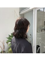 ニトバイアンキシム ボブ(nit by AHNKISM)&nbsp;ボブに飽きたらミディアムパーマ♪