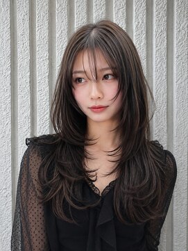 ネオリーブカップ 町田店(Neolive capu) 透明感アッシュ×韓国風レイヤー#ハッシュカット/シ-スル-バング