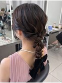 編みおろしアレンジ♪茗荷谷ヘアアレンジ/茗荷谷駅/茗荷谷美容室