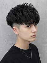 ヘッドストック 大和八木店(HEAD STOCK) スペインカールテーパーフェードシャドウパーマルーズパーマ眉毛