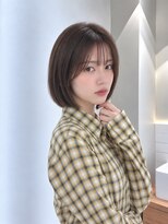 フォト 新宿三丁目(foto)&nbsp;髪質改善縮毛矯正地毛風ストレート切りっぱなしボブ