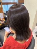 ヘアリゾート粋 トゥジュ 池袋東口店(tujuh) ウルフミディ/透明感/ダークブラウン