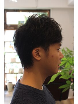 ヘアー ド ブラン(Hair de Brun) ツーブロック☆アシンメトリーバング☆