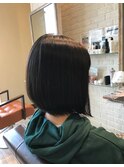 学生さんにオススメ前下がりボブ