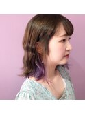 《Merci》インナーカラー パープル＋ピンク