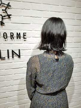 ヘア スパ ビューティー エールフォルム(HAIR SPA BEAUTY YELLFORME) スクールカット 切りっぱなしボブ