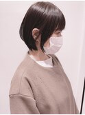 耳かけ丸みショート/前髪あり/20代30代40代髪型