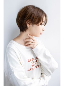 テラスコード 梅田(TERRACE CODE) 小顔カット前髪なしマッシュショート20代30代40代50代