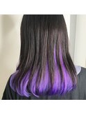 ブリーチ1回でできる◎インナーパープル