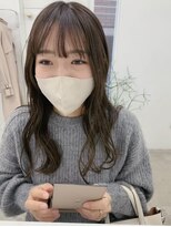 キー(kii)&nbsp;グレージュカラー　ロングヘア　福岡　天神　薬院　20代