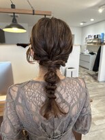 ヘアーサロン 銀 編みおろしセット