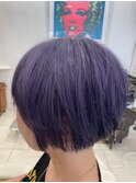 ブリーチオンカラー紫