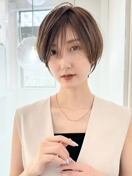 ロンドエニカ 大宮(Lond enika) 切りっぱなしボブエアリーロング美髪ピンクブラウン[大宮]