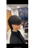 韓国風センターパート ニュアンスパーマ 東海大学前駅 メンズ