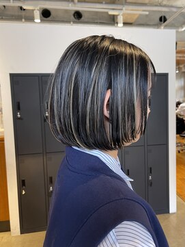 キャンバス 川崎(canvas.) コントラストハイライト/ボブ／髪質改善／川崎